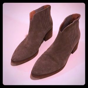 Madewell suede Chelsea booties